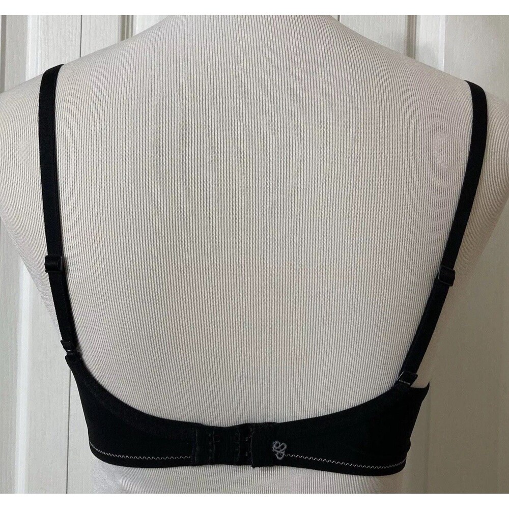 Simone Perele Bra 32D Underwire Black Lace Unlined Semi Sheer 12G319 Sexy - Picture 8 of 15